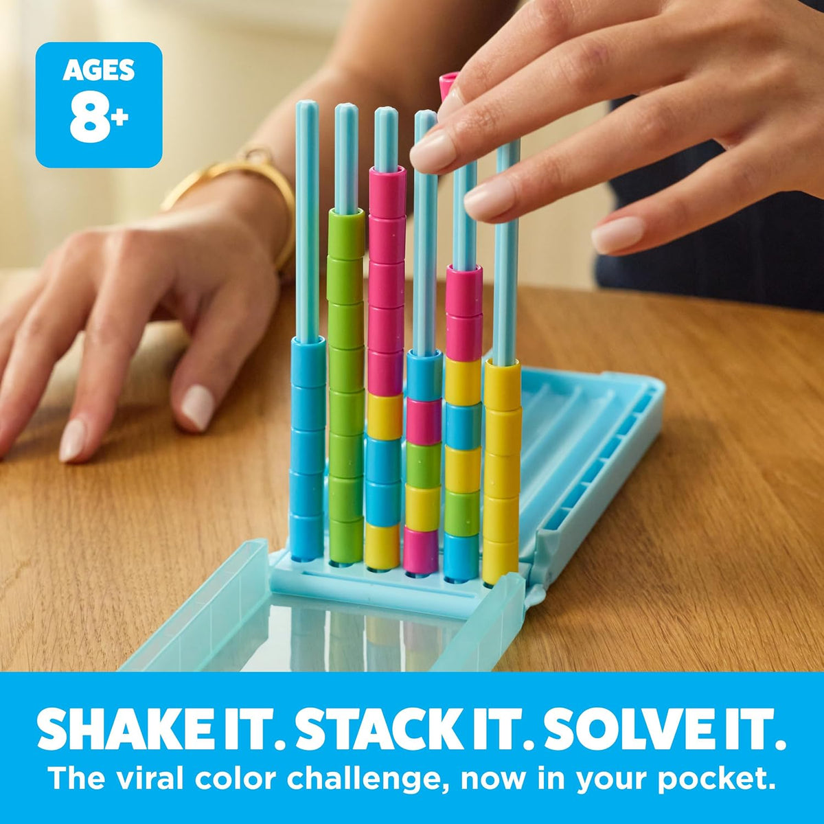 WHAT DO YOU MEME? Mini Color Stack Challenge Solo Travel Game by Relatable