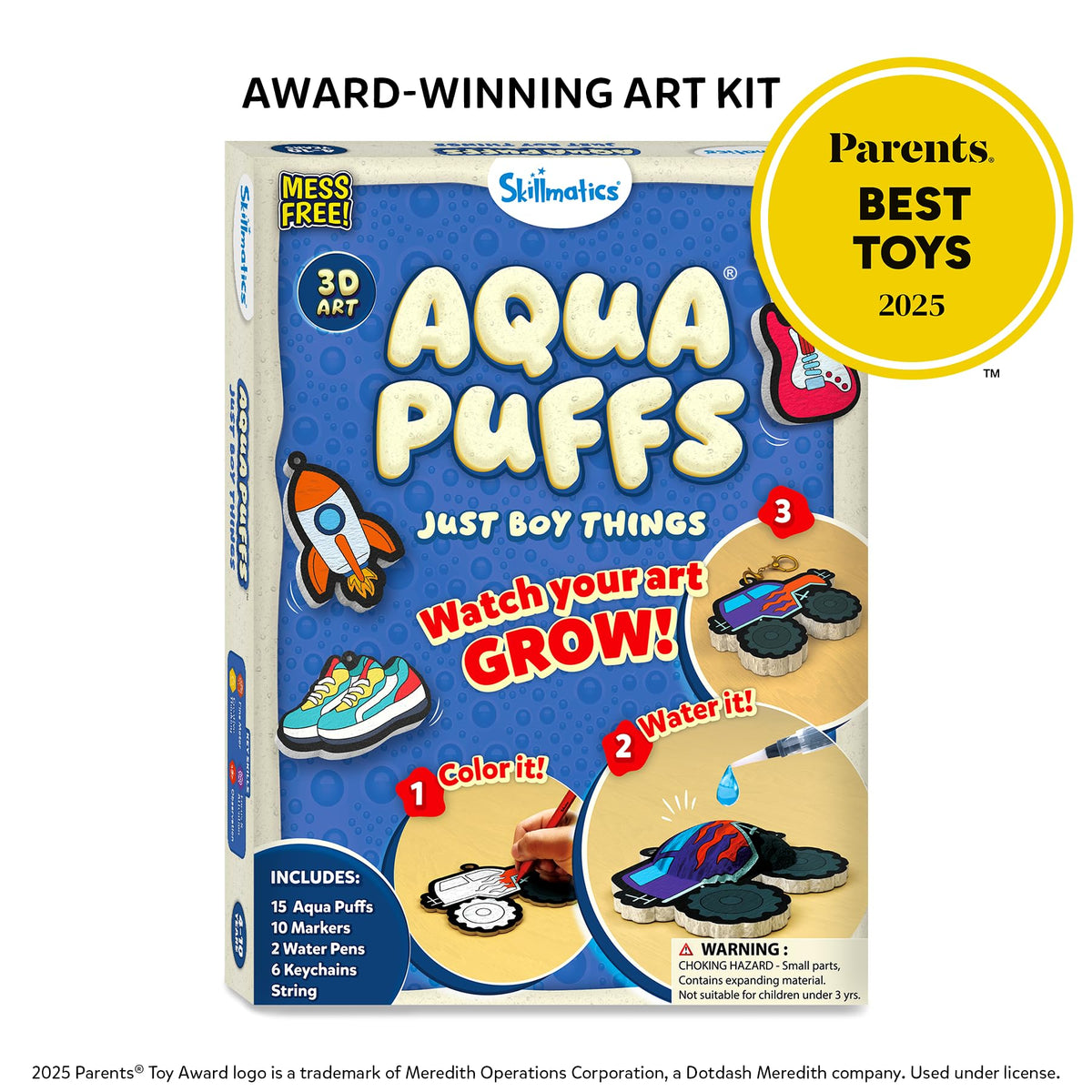 Skillmatics Aqua Puffs Unicorns, Art & Craft Gift for Kids, Paint by Number