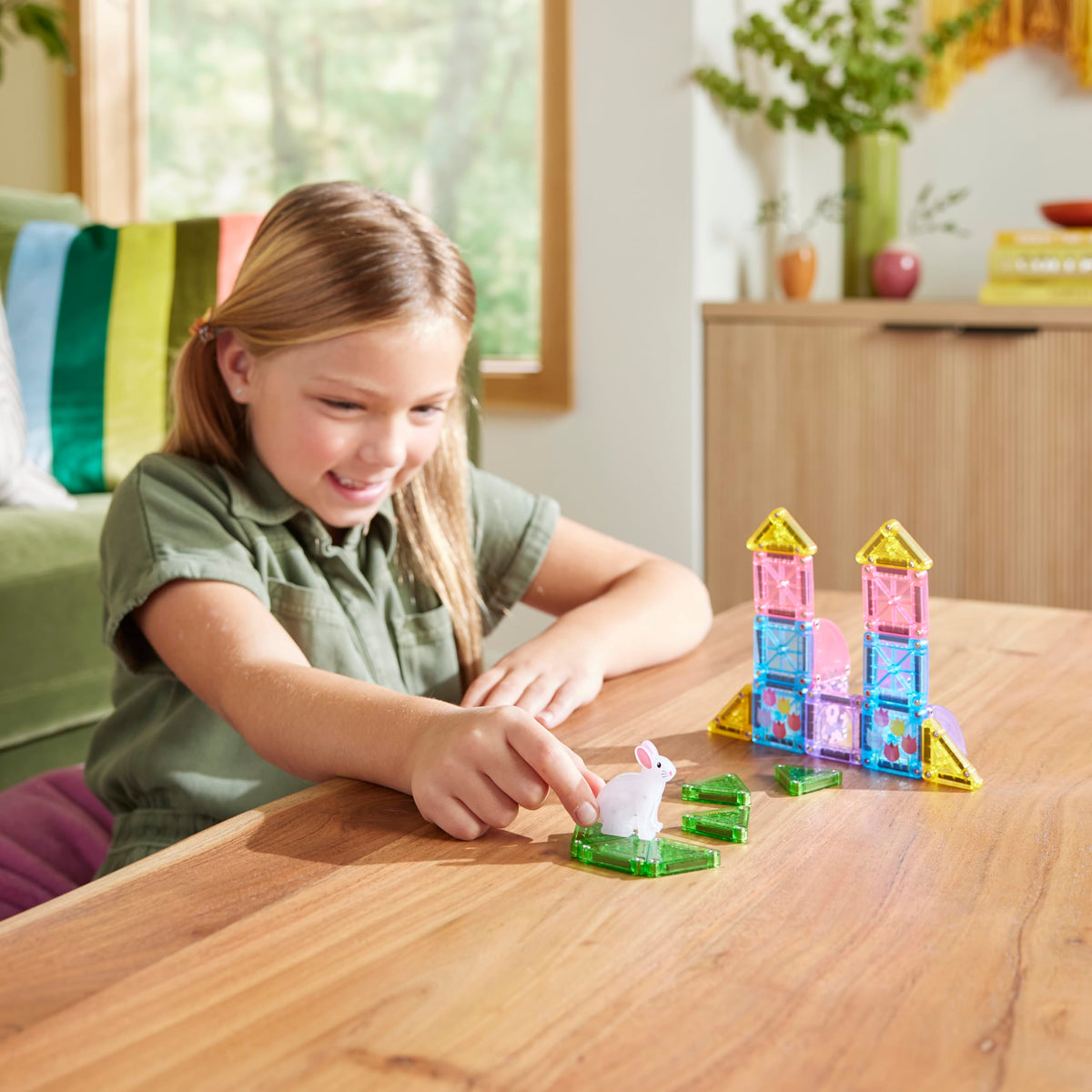 MAGNA-TILES microMAGS 24-Piece Spooky Travel Set, The Original Magnetic Building Brand