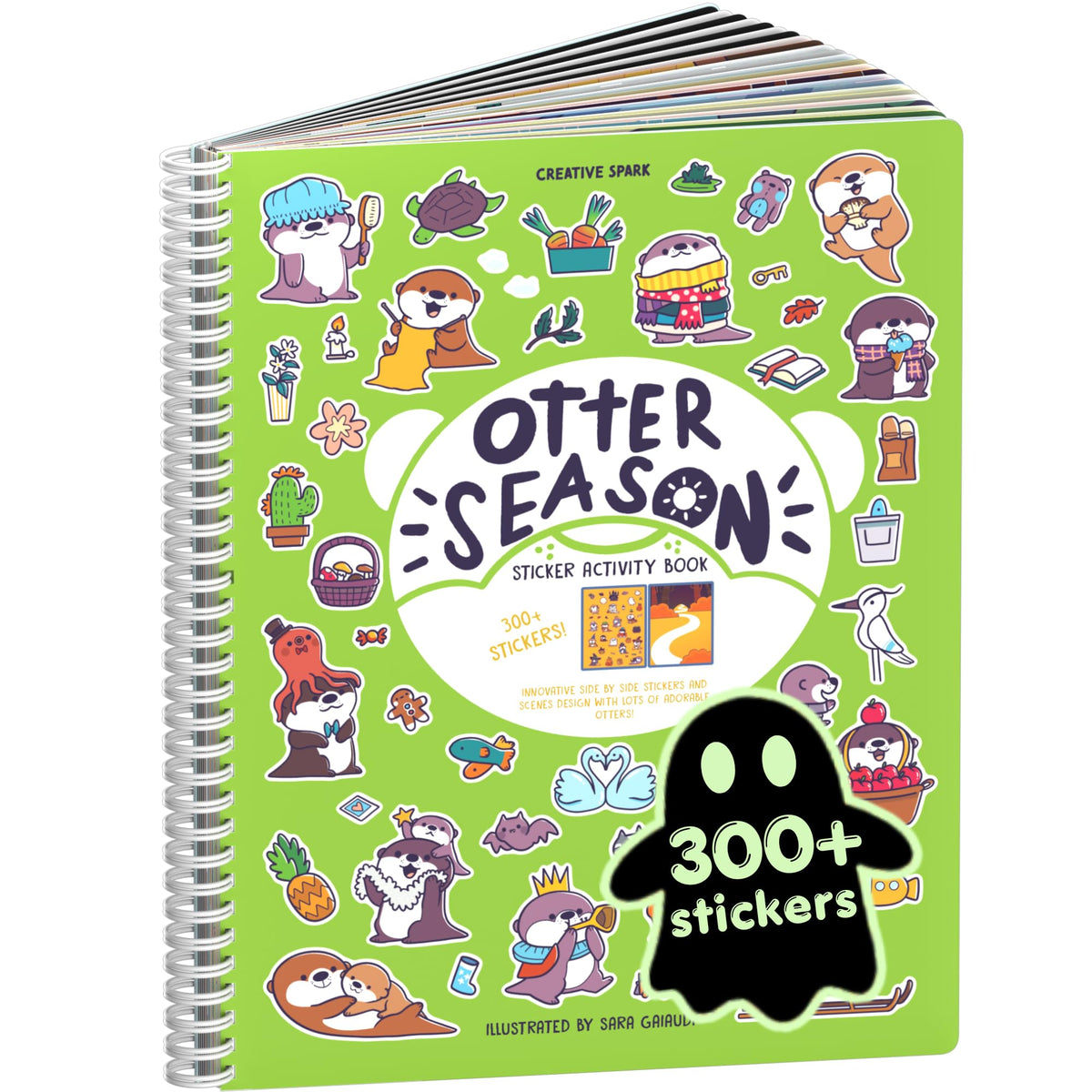 Cupkin Spooky Village Halloween Coloring & Sticker Book | 300+ Stickers