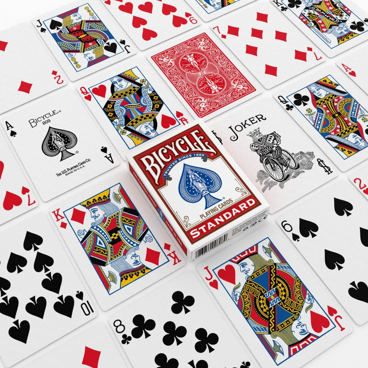 Bicycle Rider Back Playing Cards 12 Pack Poker Size Red Blue Bulk Set