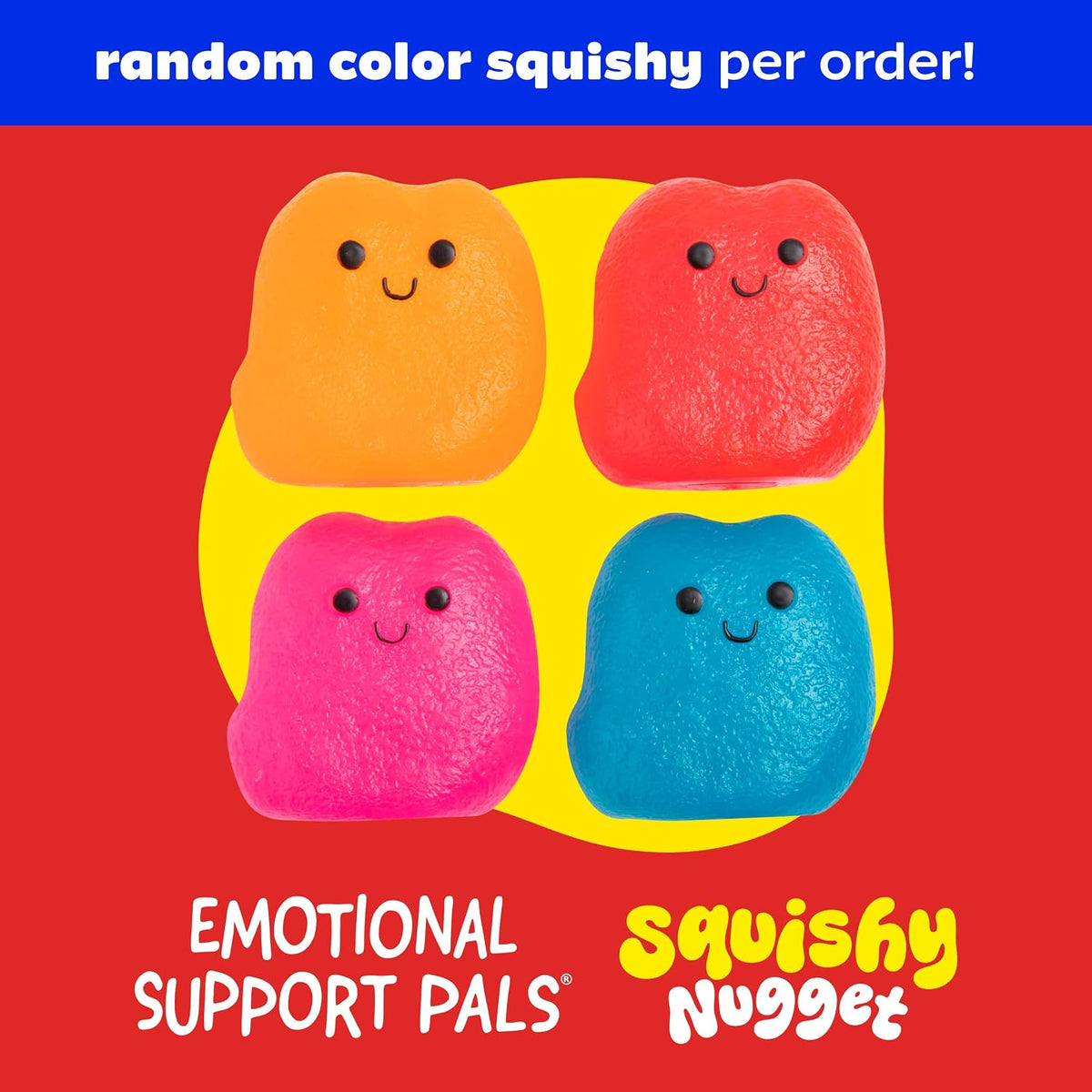 Emotional Support Pals Squishy Nugget by Relatable, Color May Vary, 1-Pack