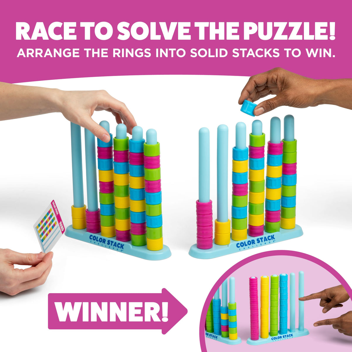WHAT DO YOU MEME? Mini Color Stack Challenge Solo Travel Game by Relatable