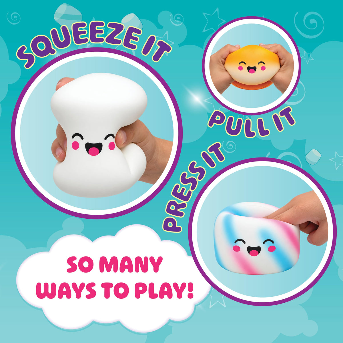 Squeeze Please Scented Marshmallow Stress Relief Sensory Fidget Squishy Toy