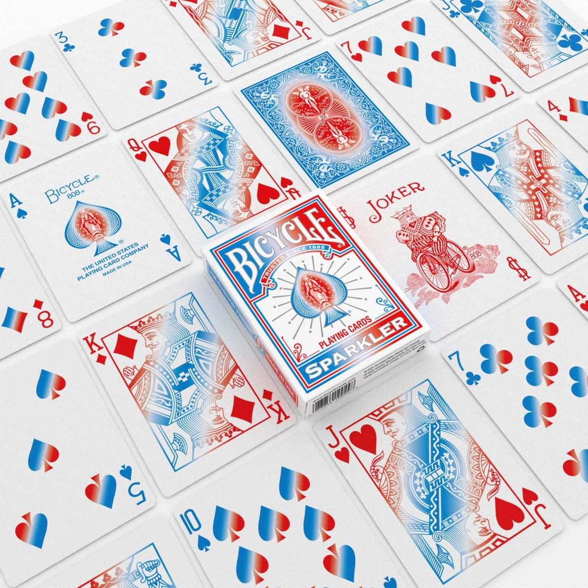 Bicycle Rider Back Playing Cards 12 Pack Poker Size Red Blue Bulk Set
