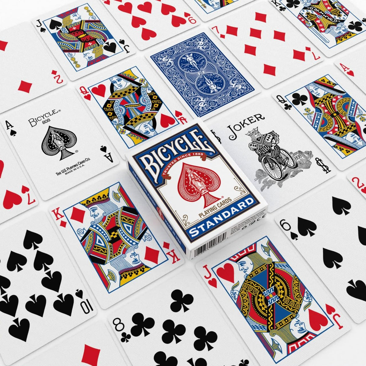 Bicycle Rider Back Playing Cards 12 Pack Poker Size Red Blue Bulk Set