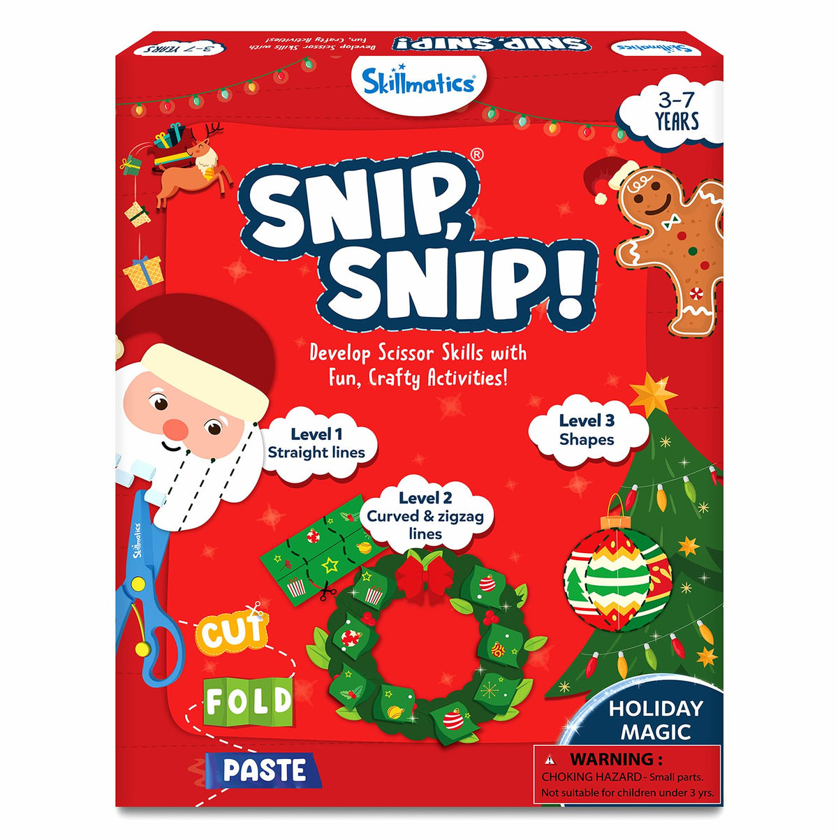 Skillmatics Snip Snip, Scissor Skills, Felt Craft Activity, Gift for Kids