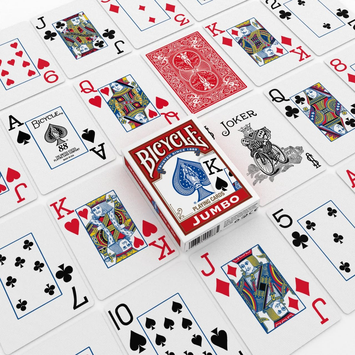 Bicycle Rider Back Playing Cards 12 Pack Poker Size Red Blue Bulk Set