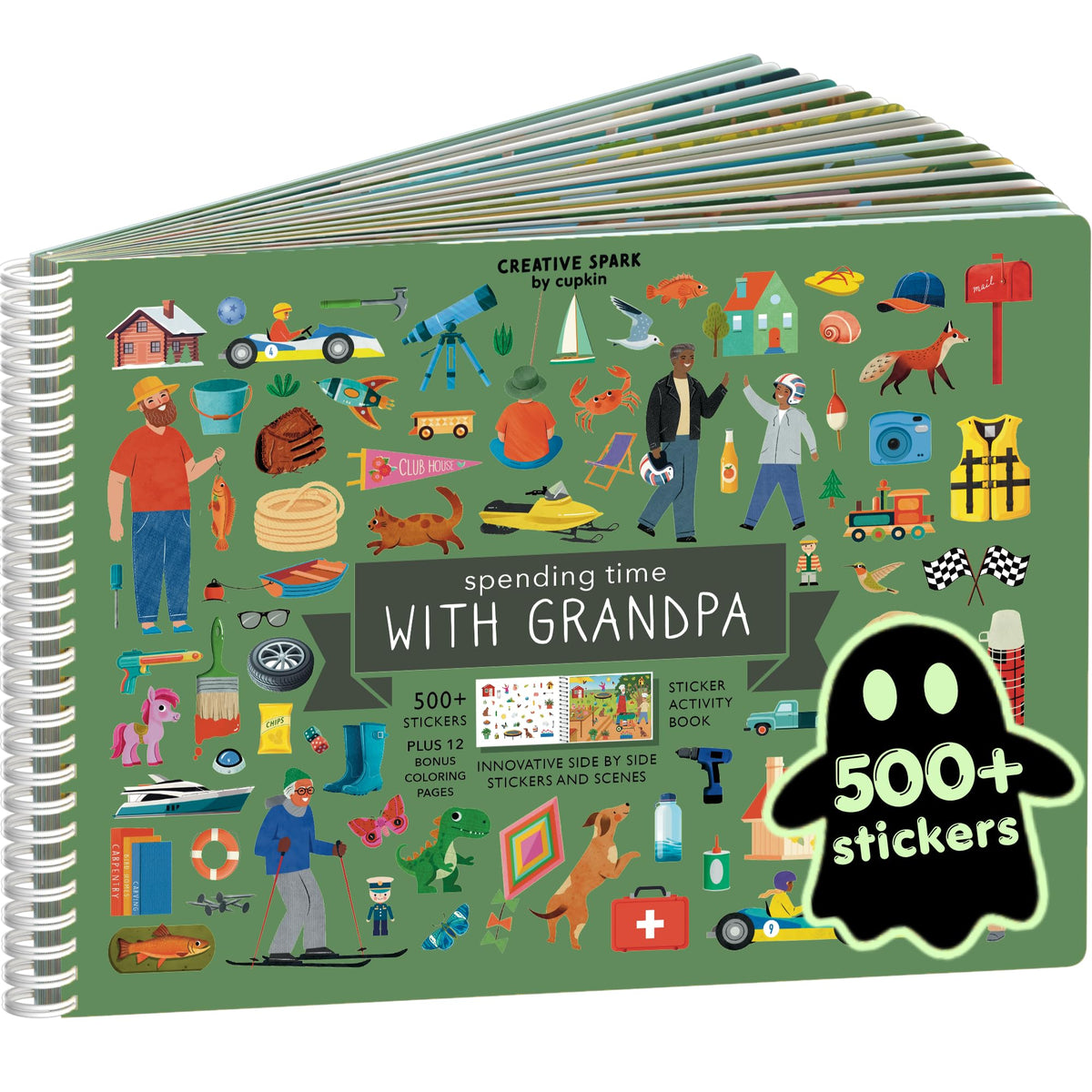 Cupkin Spooky Village Halloween Coloring & Sticker Book | 300+ Stickers
