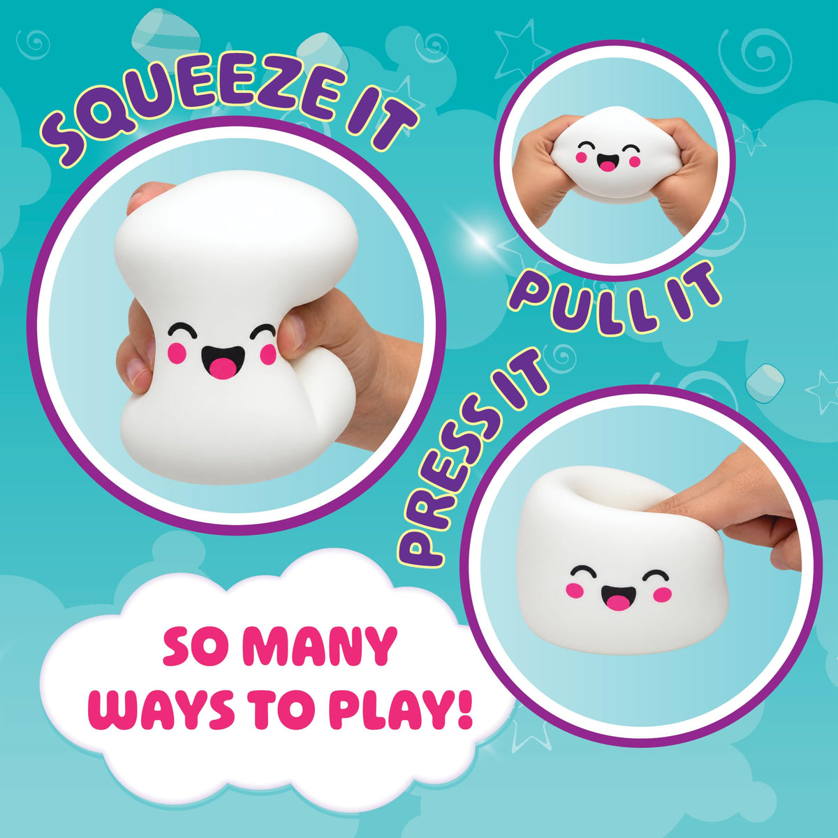 Squeeze Please Scented Marshmallow Stress Relief Sensory Fidget Squishy Toy