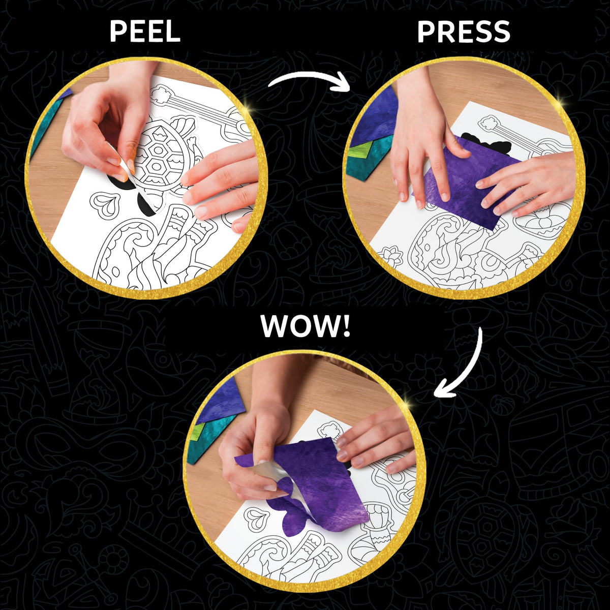 Skillmatics Foil Fun Disney Princess, Foil Art & Craft Kit, Gift for Kids