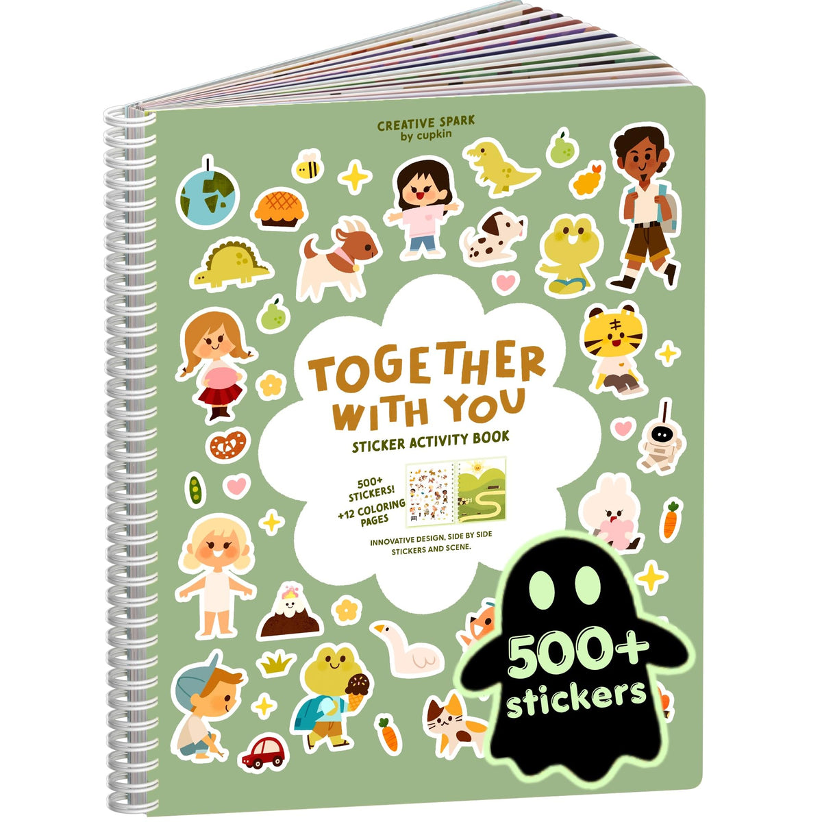 Cupkin Spooky Village Halloween Coloring & Sticker Book | 300+ Stickers