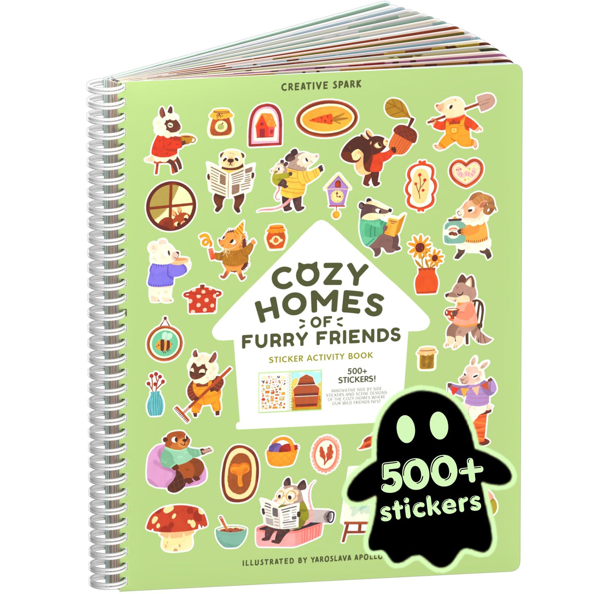 Cupkin Spooky Village Halloween Coloring & Sticker Book | 300+ Stickers