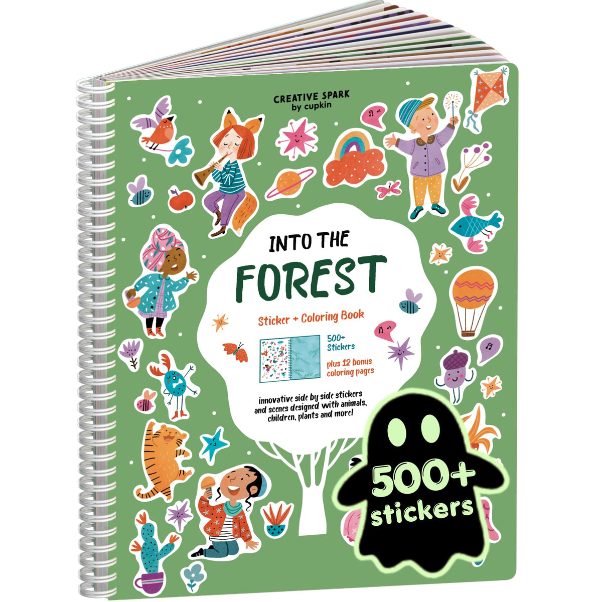 Cupkin Spooky Village Halloween Coloring & Sticker Book | 300+ Stickers