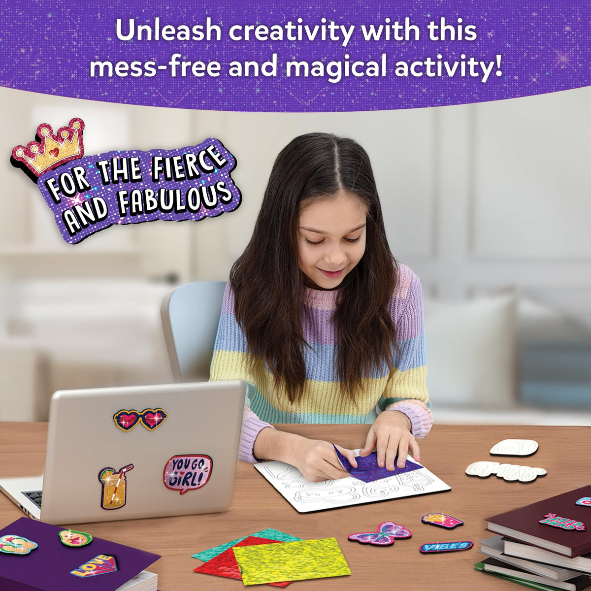 Skillmatics Foil Fun Disney Princess, Foil Art & Craft Kit, Gift for Kids