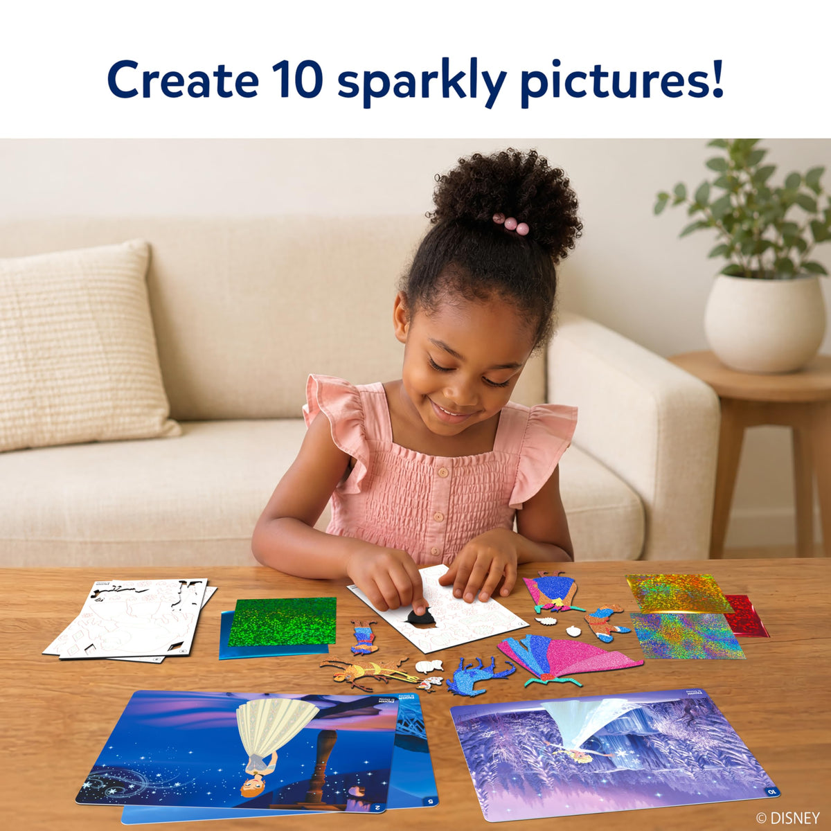 Skillmatics Foil Fun Disney Princess, Foil Art & Craft Kit, Gift for Kids