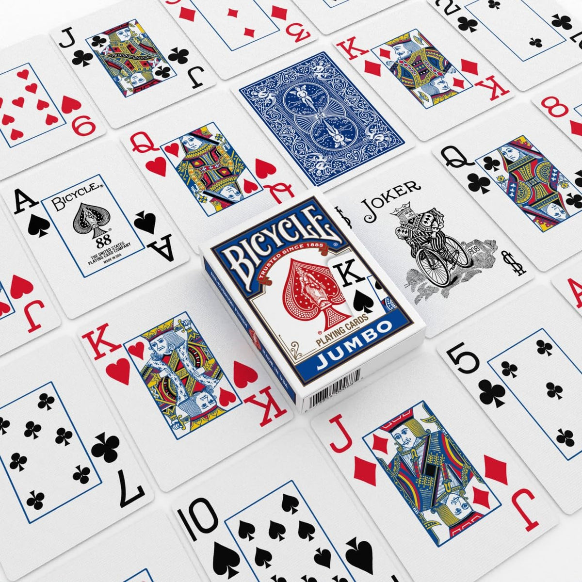 Bicycle Rider Back Playing Cards 12 Pack Poker Size Red Blue Bulk Set