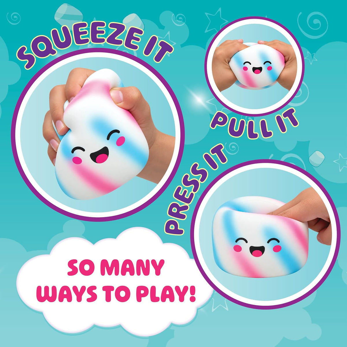 Squeeze Please Scented Marshmallow Stress Relief Sensory Fidget Squishy Toy