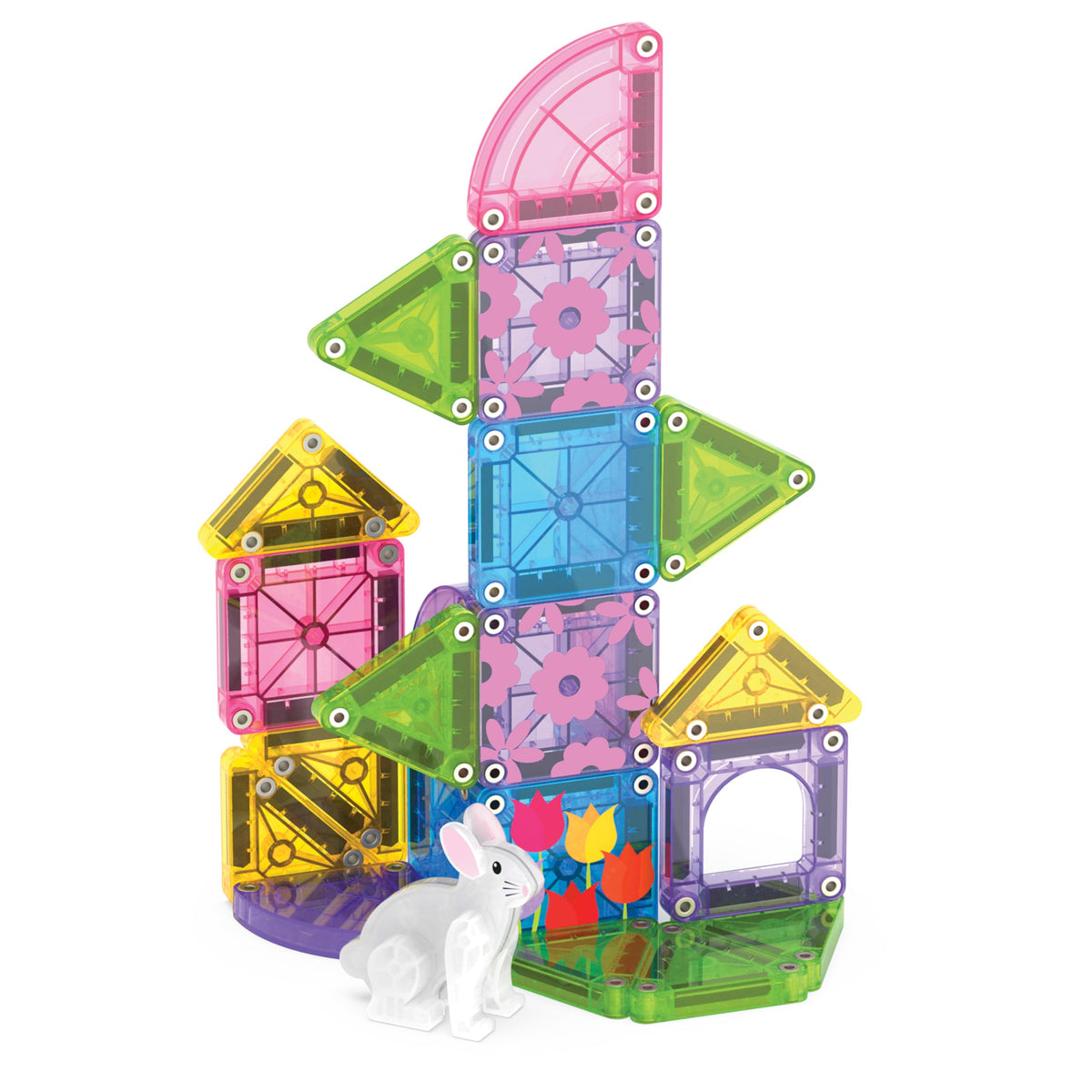MAGNA-TILES microMAGS 24-Piece Spooky Travel Set, The Original Magnetic Building Brand