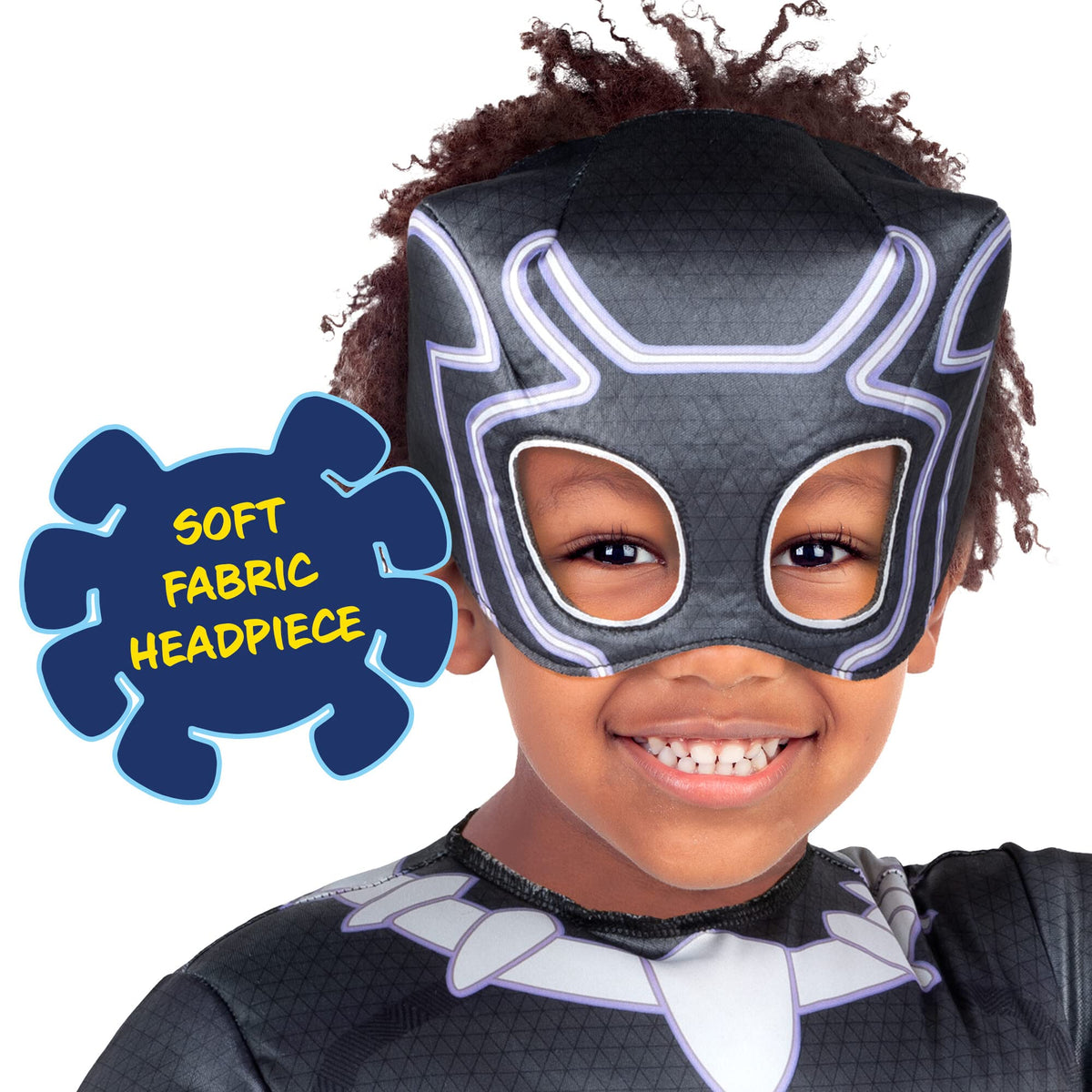 MARVEL Official Toddler Deluxe Halloween Costume - Premium Quality Padded Jumpsuit and Fabric Headpiece (3T-4T)