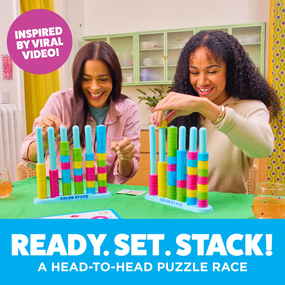 WHAT DO YOU MEME? Mini Color Stack Challenge Solo Travel Game by Relatable
