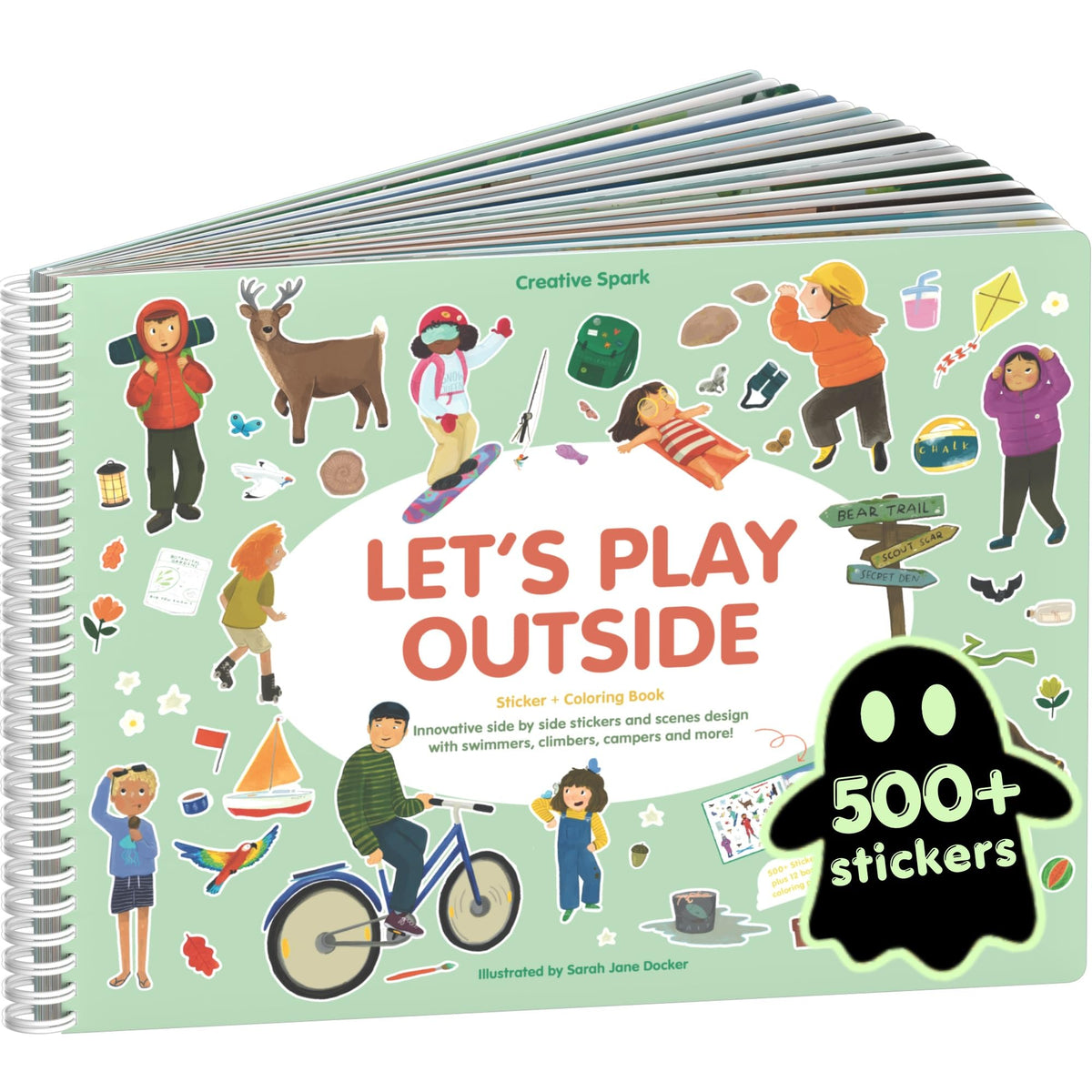 Cupkin Spooky Village Halloween Coloring & Sticker Book | 300+ Stickers