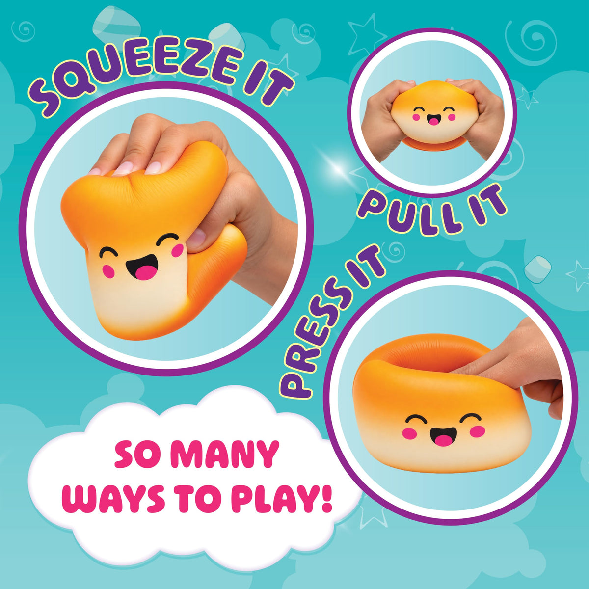 Squeeze Please Scented Marshmallow Stress Relief Sensory Fidget Squishy Toy