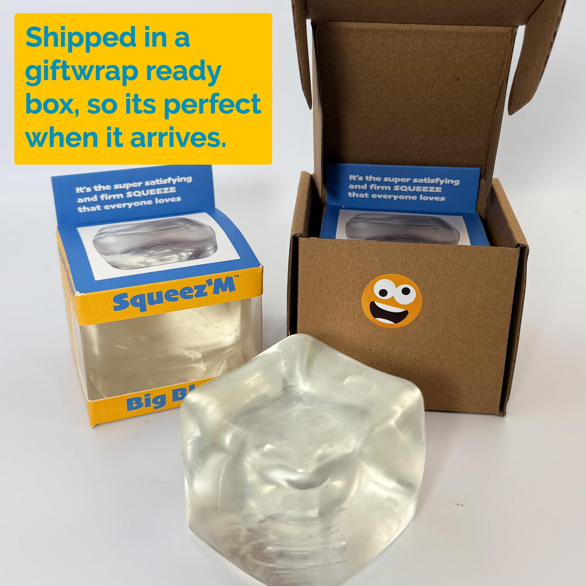 Original BigBlok Premium Stress Cube 2 Pack, Squishy Fidget Toy, Adults
