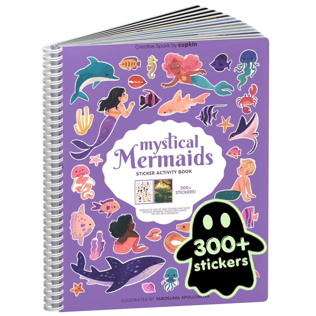 Cupkin Spooky Village Halloween Coloring & Sticker Book | 300+ Stickers