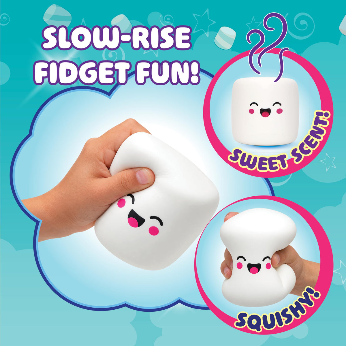 Squeeze Please Scented Marshmallow Stress Relief Sensory Fidget Squishy Toy