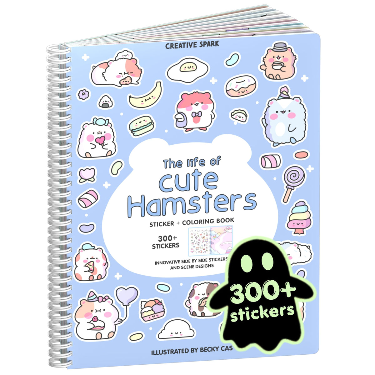 Cupkin Spooky Village Halloween Coloring & Sticker Book | 300+ Stickers