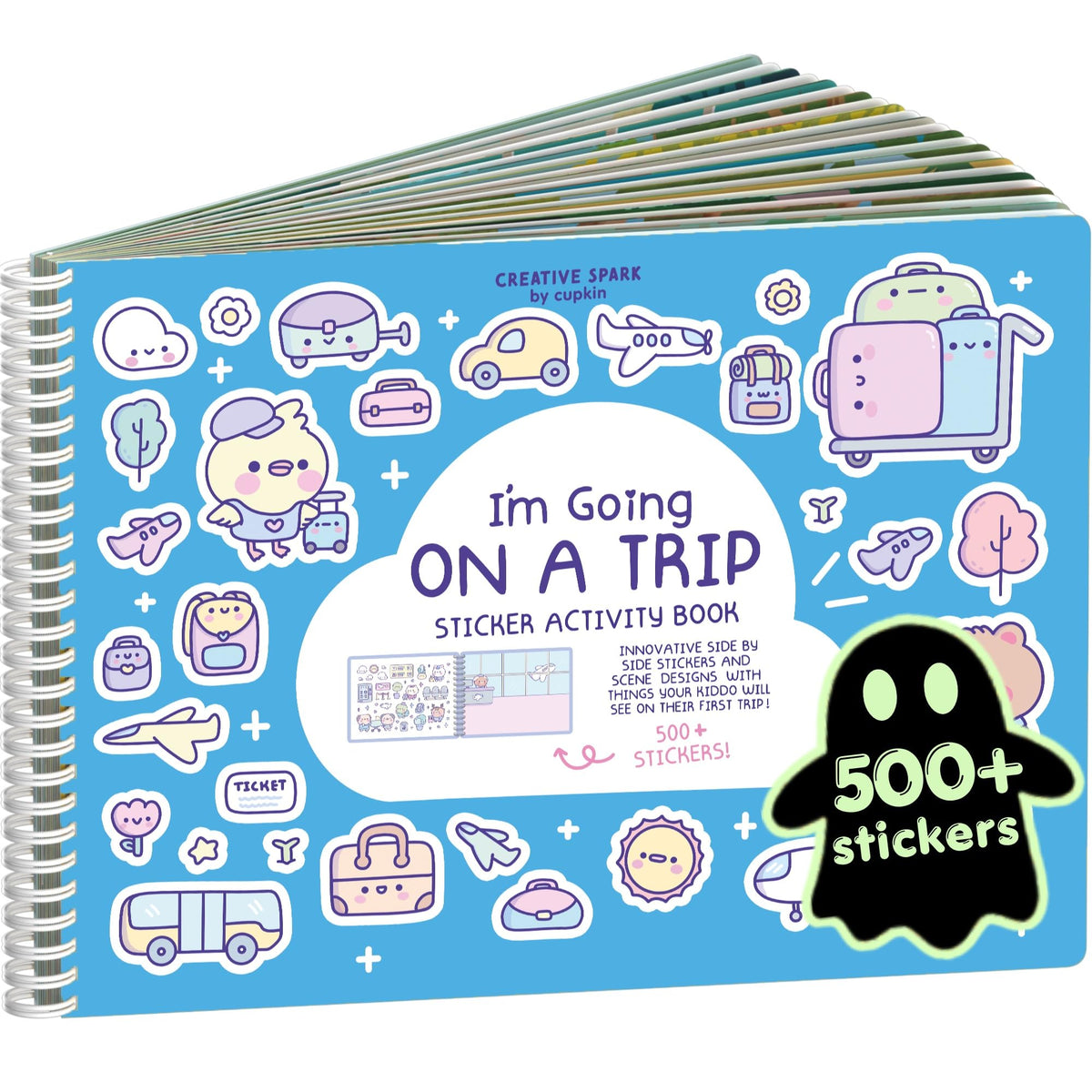Cupkin Spooky Village Halloween Coloring & Sticker Book | 300+ Stickers