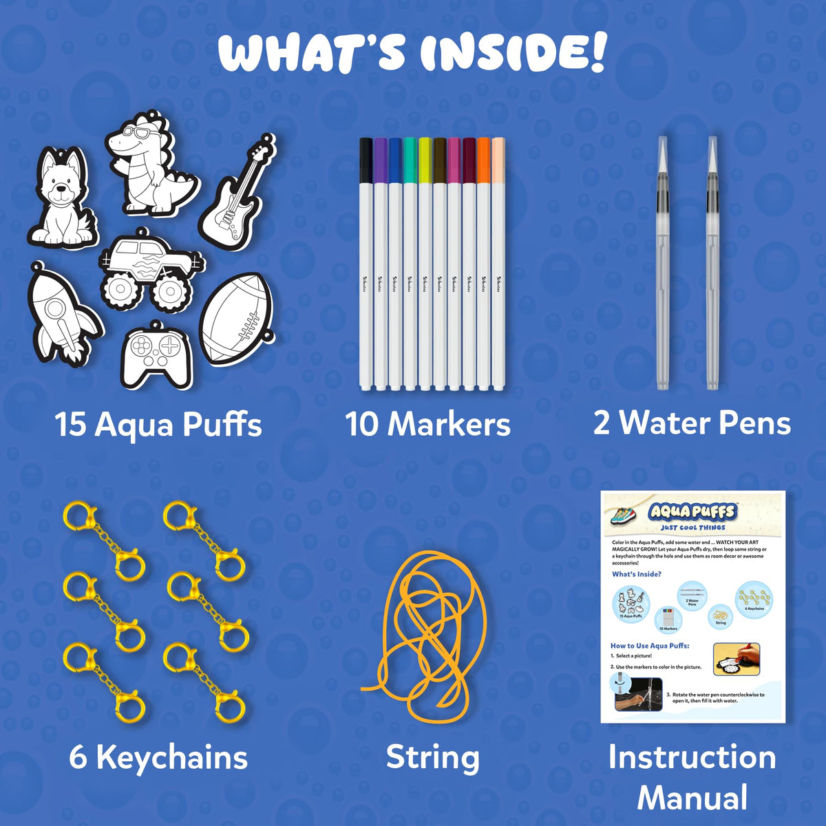 Skillmatics Aqua Puffs Unicorns, Art & Craft Gift for Kids, Paint by Number