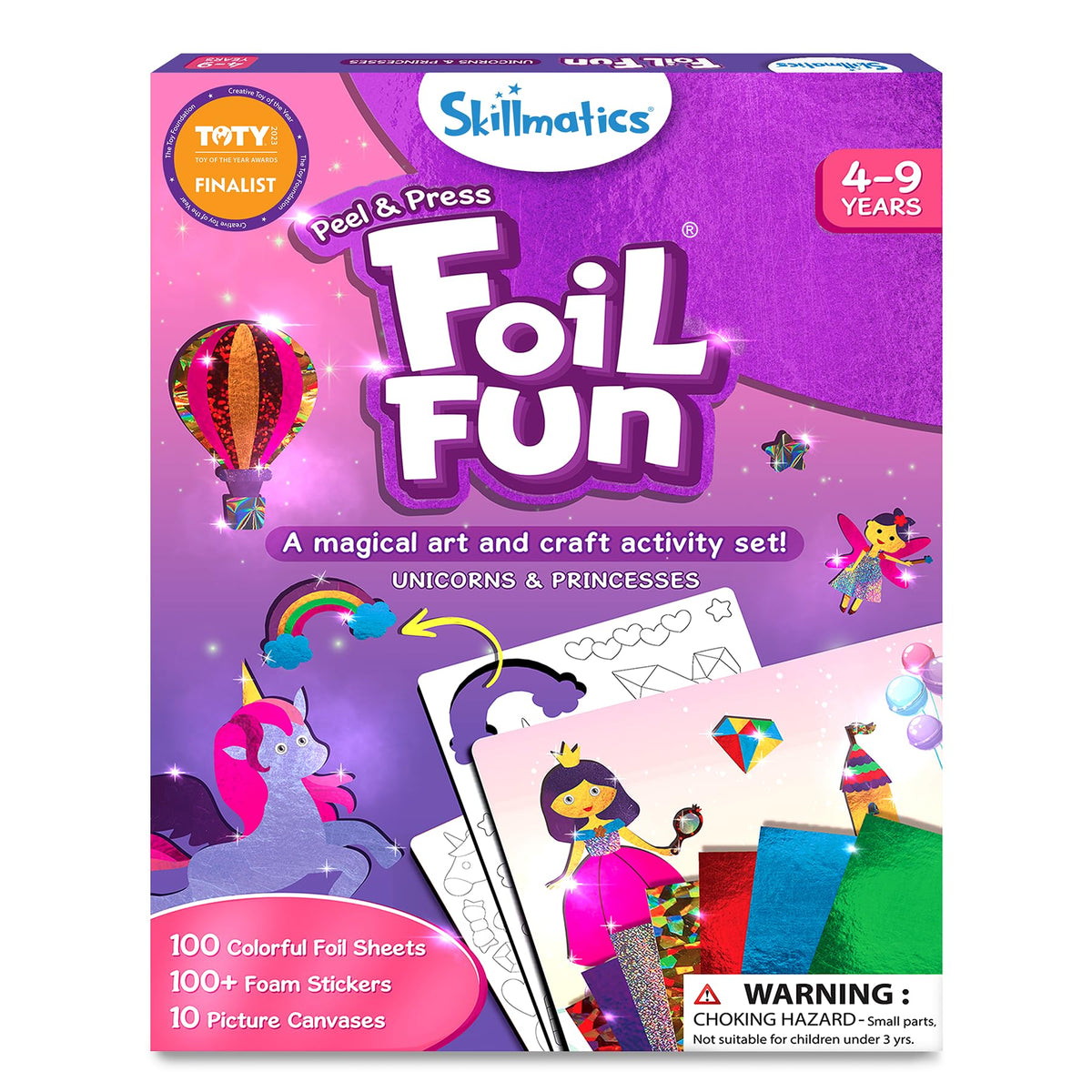 Skillmatics Foil Fun Disney Princess, Foil Art & Craft Kit, Gift for Kids