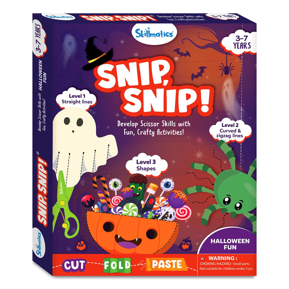 Skillmatics Snip Snip, Scissor Skills, Felt Craft Activity, Gift for Kids