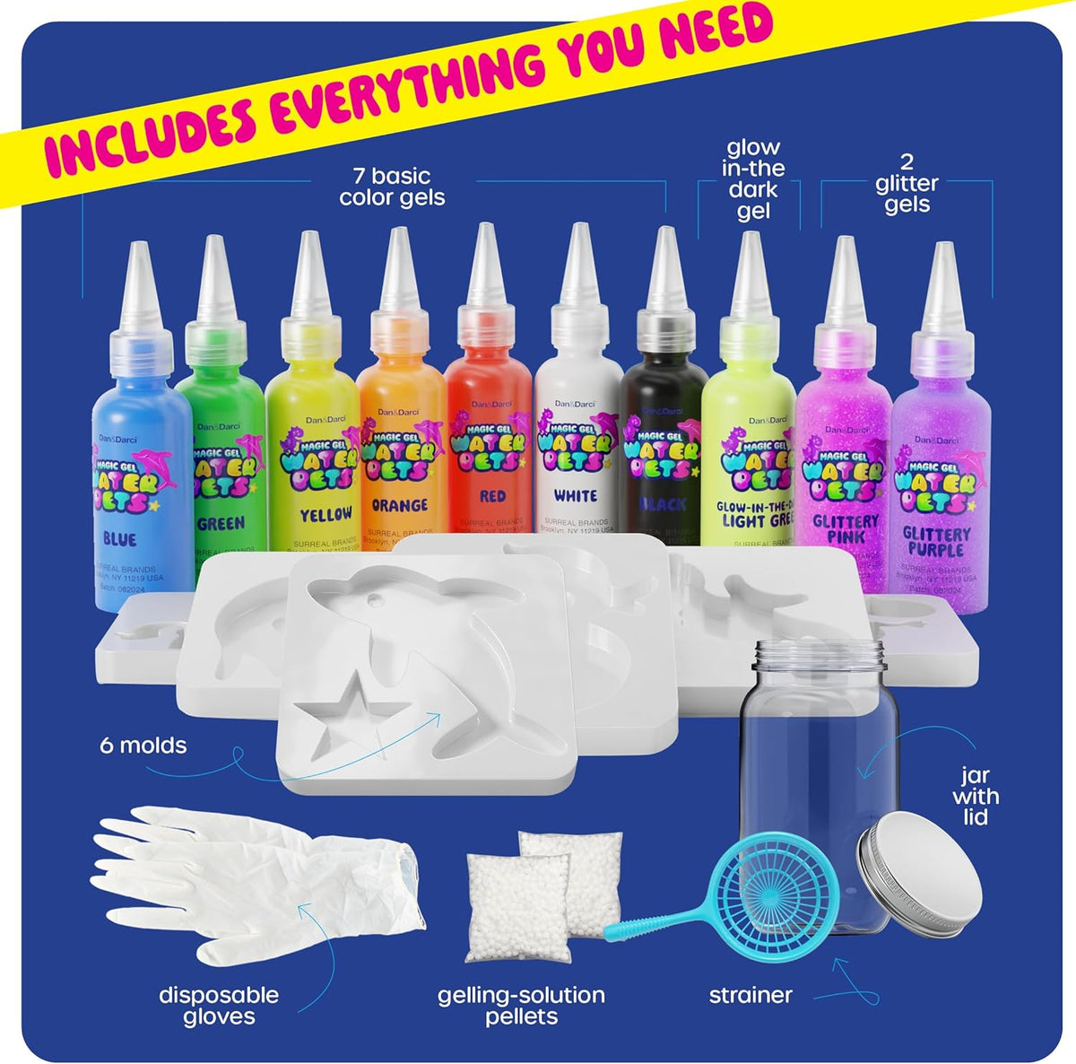 Dan&Darci Magic Gel Water Pets Kit - Birthday Gifts - Squishy Maker