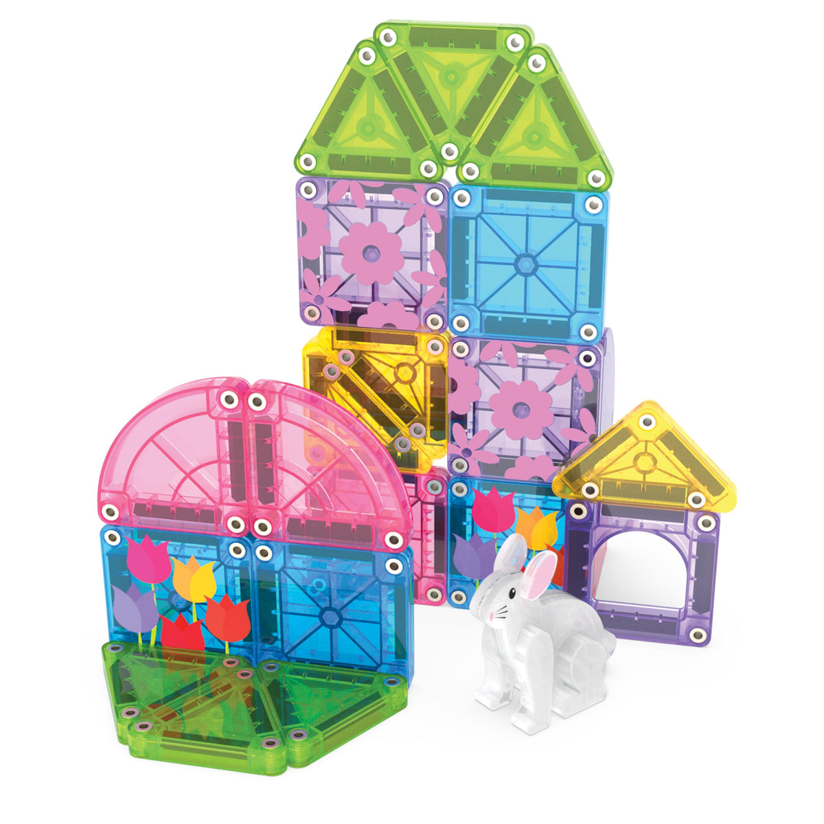 MAGNA-TILES microMAGS 24-Piece Spooky Travel Set, The Original Magnetic Building Brand