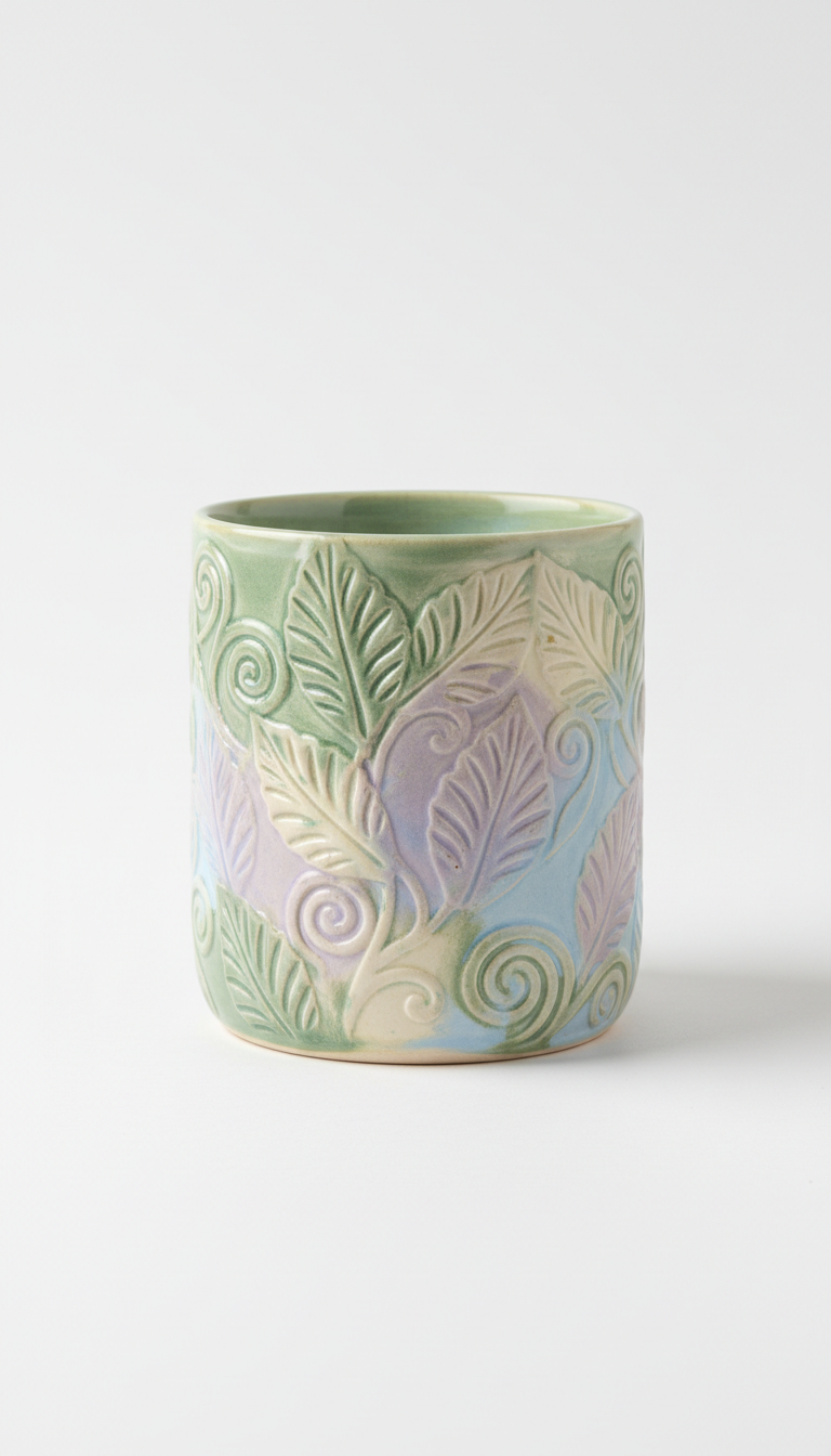 Personalized Ceramic Mug with Tactile Detail