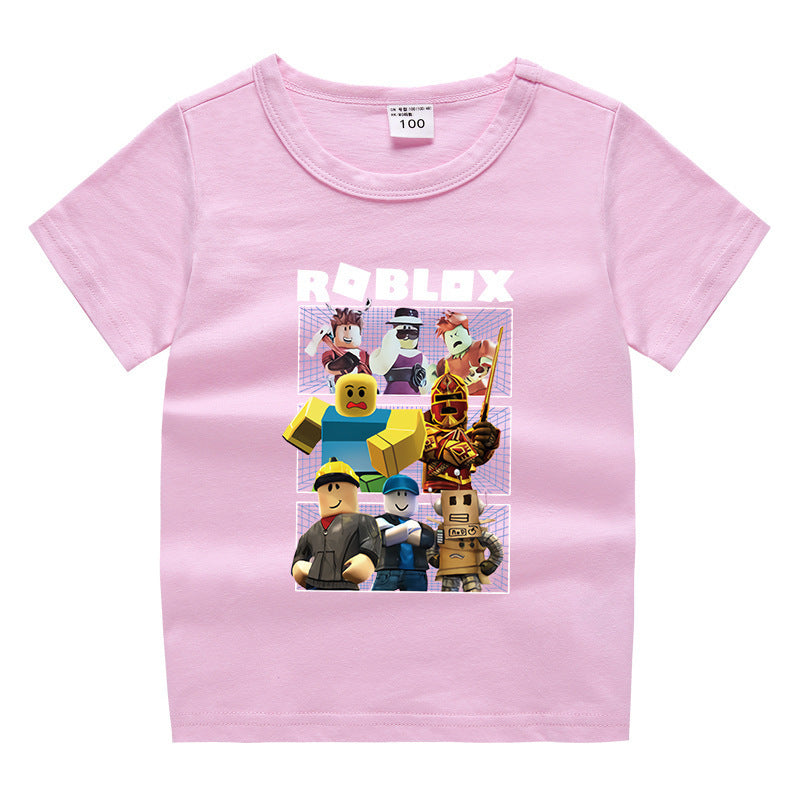 Children's summer short sleeved T-shirt