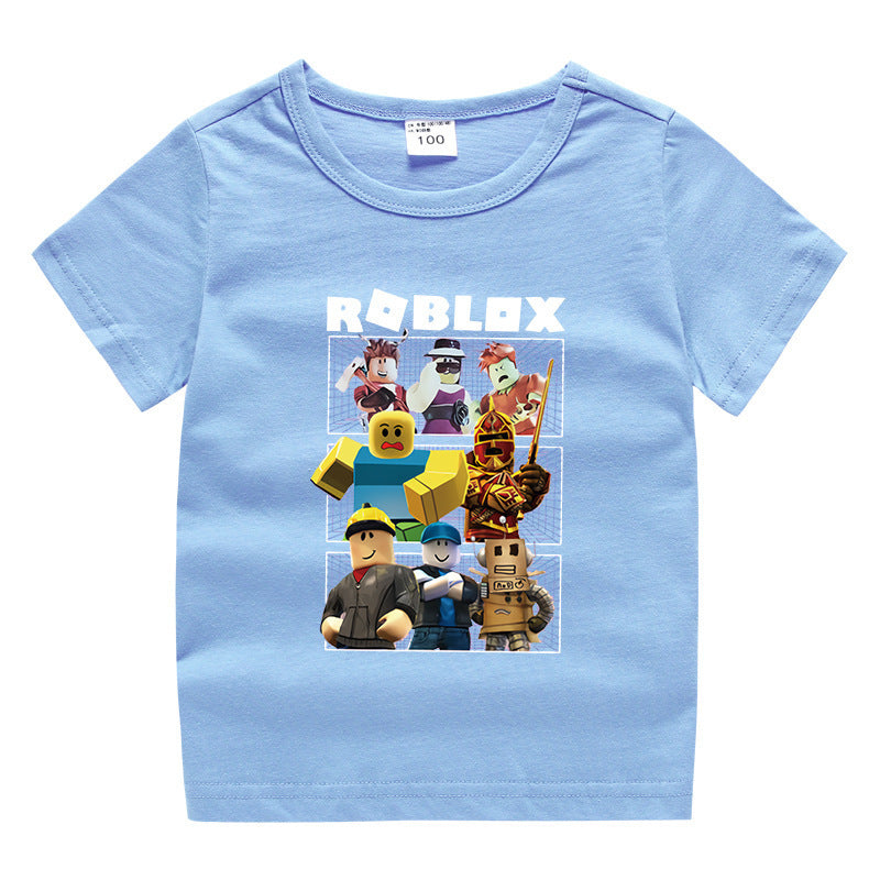 Children's summer short sleeved T-shirt
