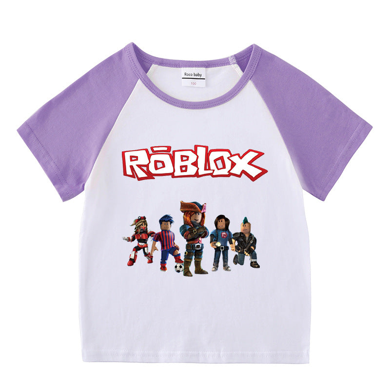 Children's summer short sleeved T-shirt