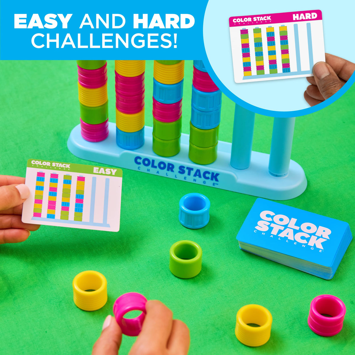 WHAT DO YOU MEME? Mini Color Stack Challenge Solo Travel Game by Relatable