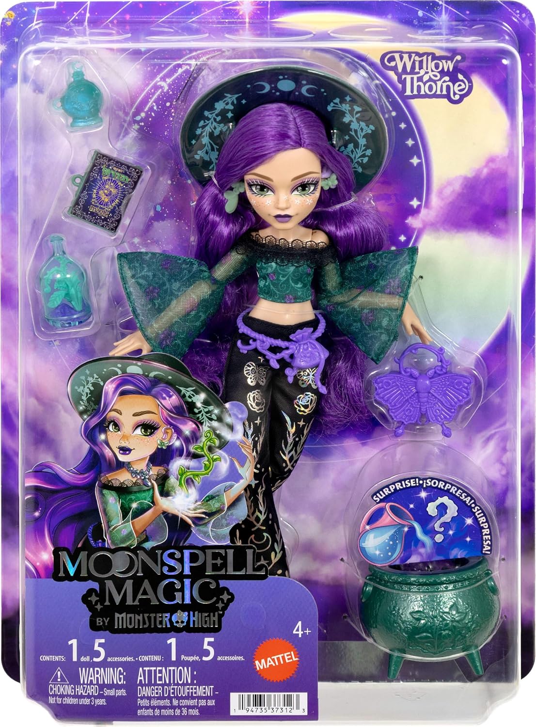 Monster High Doll, Moonspell Magic Willow Thorne