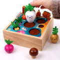 Children's Fun Pulling Radish Happy Farm 0.6 Concentration Training Wooden Toys Enlightenment Early Education Toys