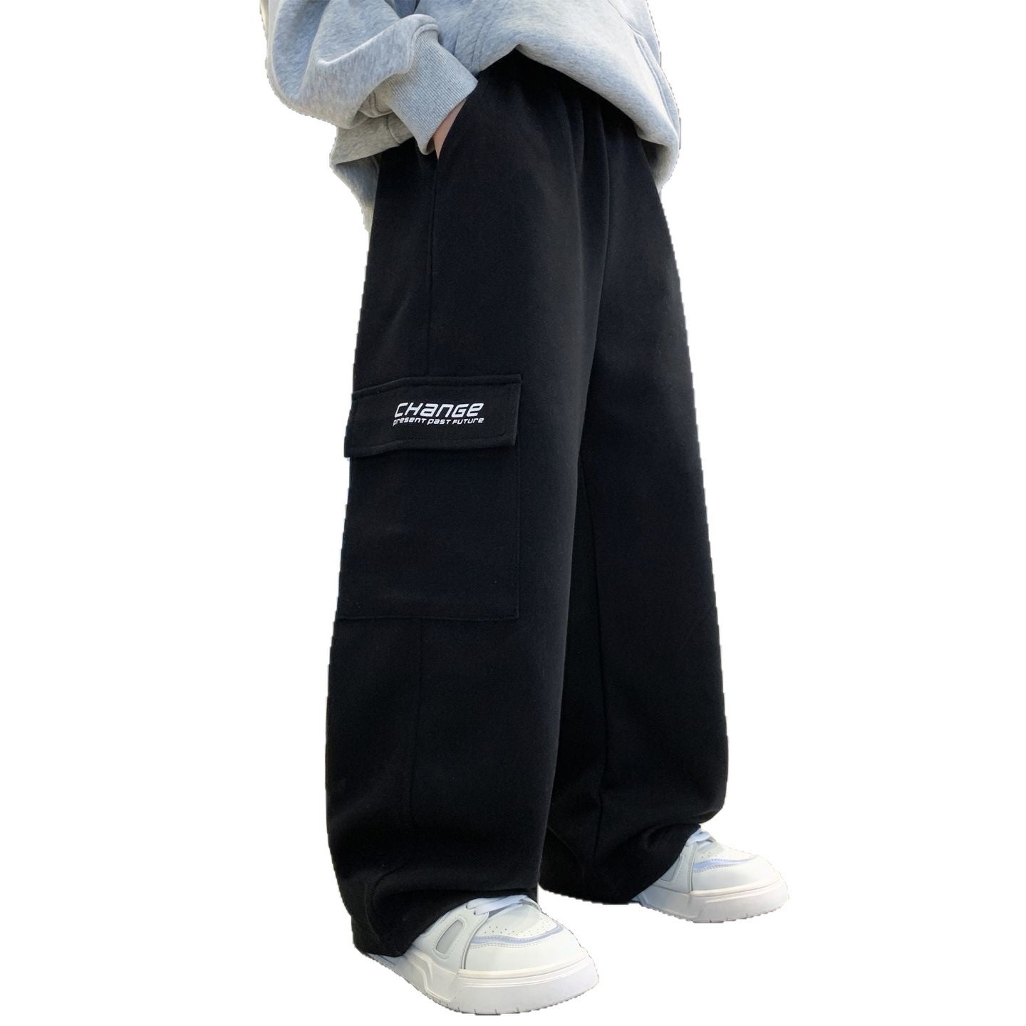 Casual Cargo Pants for Boys,Mid to Large Size, Sporty Style, Comfortable Sweatpants