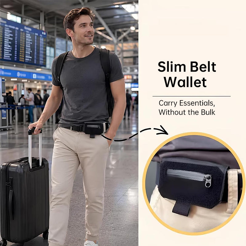 Tactical EDC Belt Loop Wallet – Discrete Anti-Theft Pouch for Passport & Valuables, Lightweight Daily Carry Organizer