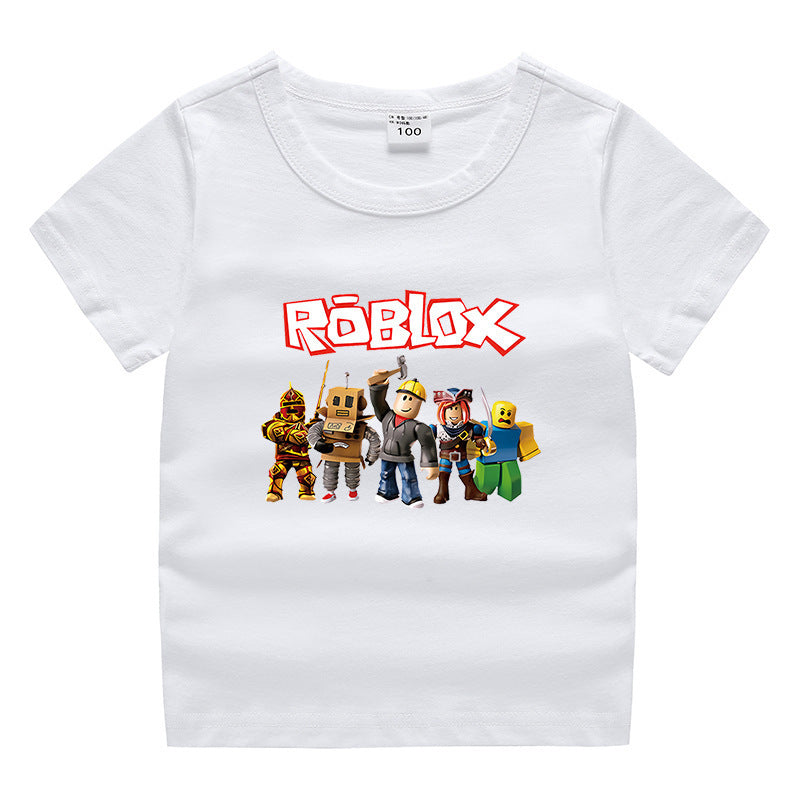 Children's summer short sleeved T-shirt