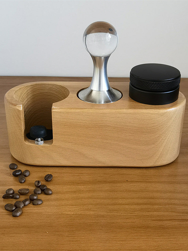 Espresso Press Holder Wooden Press Holder Bar Press Pad Coffee Machine Matching Appliance Handle Press Holder