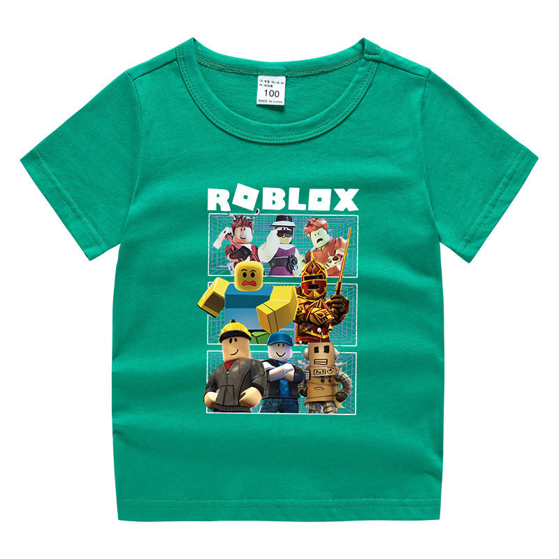 Children's summer short sleeved T-shirt