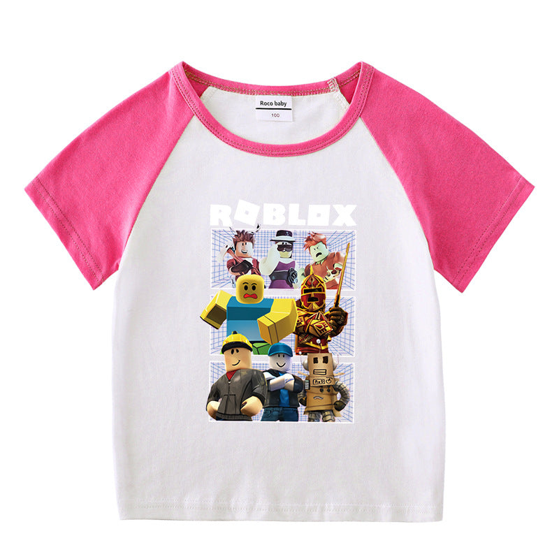 Children's summer clothing short sleeved T-shirt for men and women